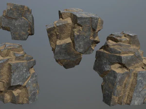 Desert rocks 3D Model