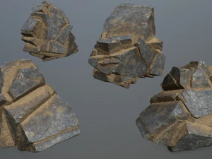 Desert rocks 3D Model