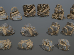 Desert rocks 3D Модель