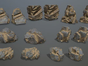Desert rocks 3D Model