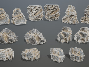 Desert rocks 3D Модель