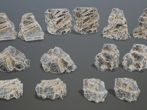 Desert rocks 3D Model