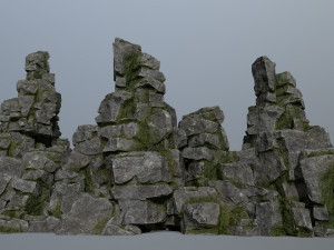 Cliff rocks 3D Model