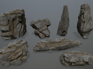 Cliff rocks 3D Model