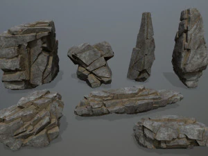 Cliff rocks 3D Model
