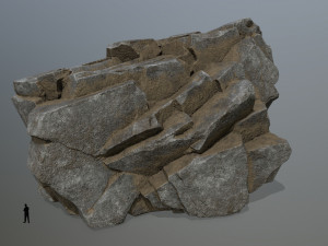 Cliff rocks 3D Model
