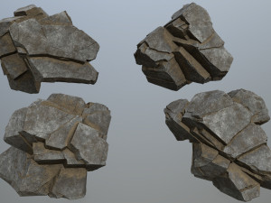 Cliff rocks 3D Model
