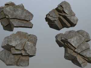 Cliff rocks 3D Model