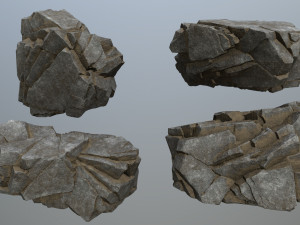 Cliff rocks 3D Model