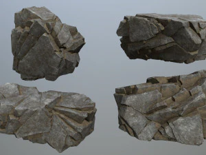 Cliff rocks 3D Model