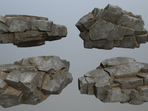 Cliff rocks 3D Model