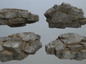 Cliff rocks 3D Model