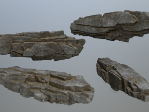Cliff rocks 3D Model