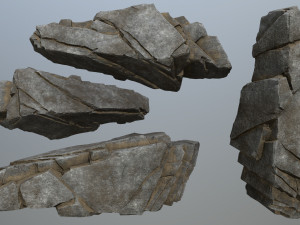 Cliff rocks 3D Model