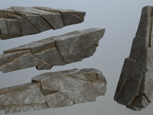 Cliff rocks 3D Model