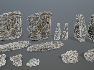 Cliff rocks 3D Model