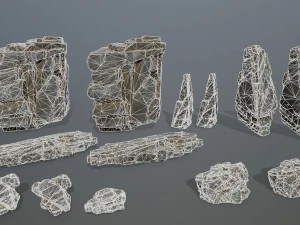 Cliff rocks 3D Model