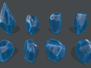 Crystal set 3D Model