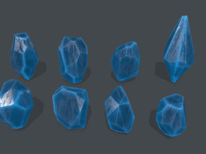 Crystal set 3D Model