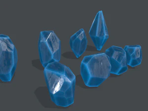 Crystal set 3D Model