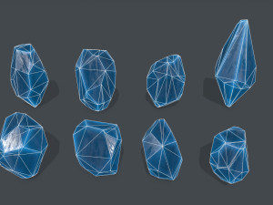 Crystal set 3D Model