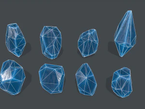 Crystal set 3D Model