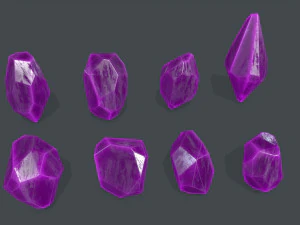 Crystal set 3D Model