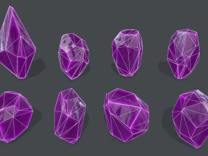 Crystal set 3D Model