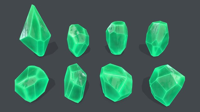 Crystal set 3D 模型 .c4d .max .obj .3ds .fbx .stl .blend 