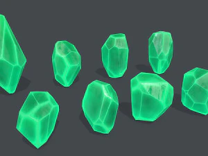 Crystal set 3D Model