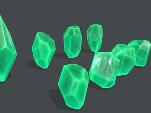 Crystal set 3D Model
