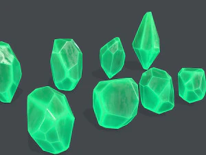 Crystal set 3D Model
