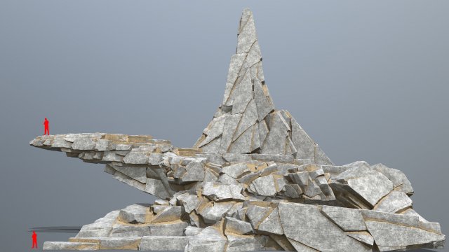 Desert rocks 3D Модель .c4d .max .obj .3ds .fbx .stl .blend 