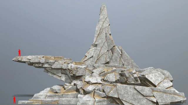 Desert rocks 3D Model .c4d .max .obj .3ds .fbx .stl .blend