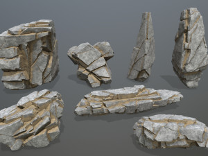 Desert rocks 3D Модель