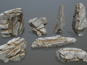 Desert rocks 3D Model