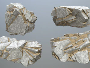 Desert rocks 3D Model