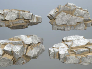Desert rocks 3D Model