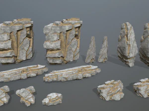 Desert rocks 3D Model