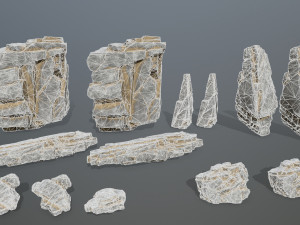 Desert rocks 3D Модель