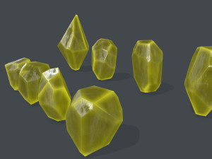 Crystal set Modèle 3D