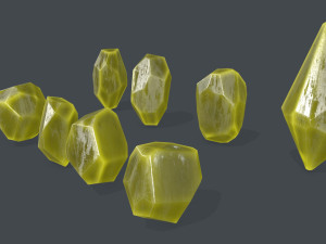 Crystal set Modèle 3D