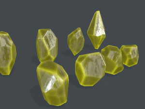Crystal set 3D Model