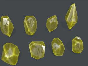 Crystal set 3D Model