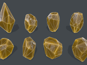 Crystal set 3D Model