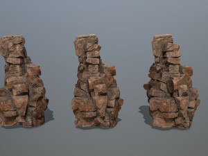 Desert rocks 3D Model