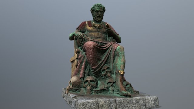 Man Statue Modello 3D .c4d .max .obj .3ds .fbx .stl .blend 