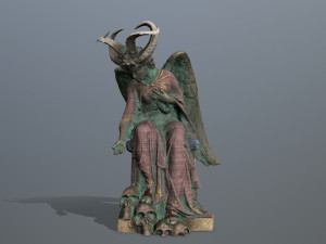 Angel statue Modelo 3D
