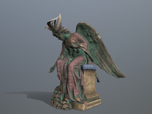 Angel statue Modelo 3D
