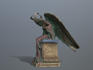 Angel statue Modelo 3D